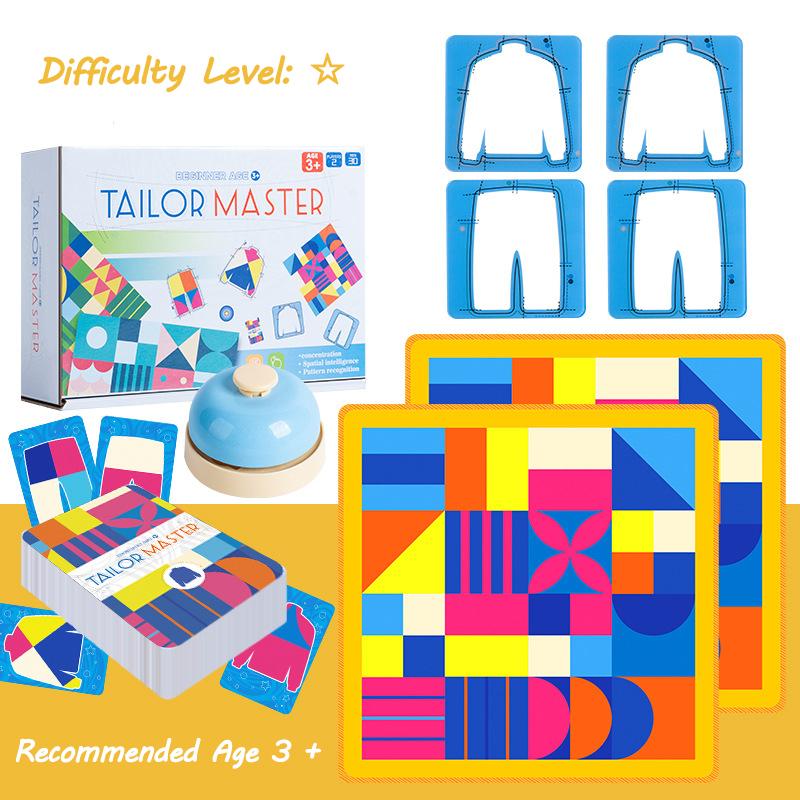 

Tailor Master Battle Game Kids Toys Color Shape Matching Logical Thinking Board Games Interactive Montessori Educational Toys