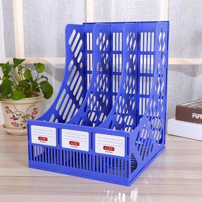 Three-Tier Plastic Document Organizer for Office and Desktop