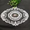 Vintage Lace Coaster Table Cloth Lace Tablecloth Embroidery Placemat  Lace Dust Cover Cabinet Furniture Decoration Accessory