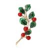 Personality Creative Alloy Enamel Pearl Leaf Brooch Temperament Women'S Clothing Corsage Ornament Pin
