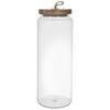 Glass Jar With Acacia Lid 27.5 Cm