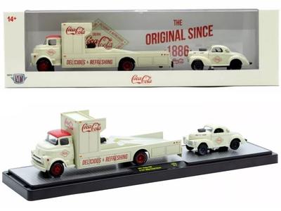 M2 Machines 1/64 Scale “Auto Hauler Release 56000-TW34-1957 Dodge COE & 1941 Willis Coupe Gasser”