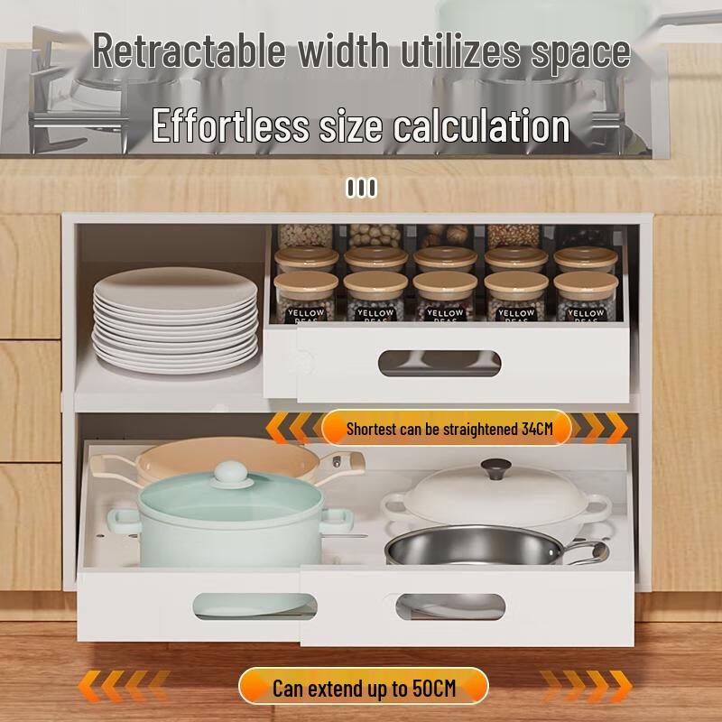 Kitchen Pull-Out Storage Basket Set