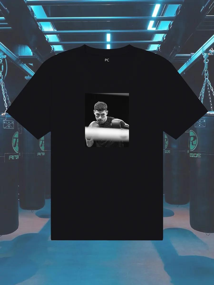 Black T-shirt with Bivol print XL
