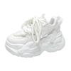 Fashion Fashion High Platform Sneakers Women Spring Autumn Lace Up Comfort Ventilate Non-slip Wedges Height Increasing Shoes Footwear