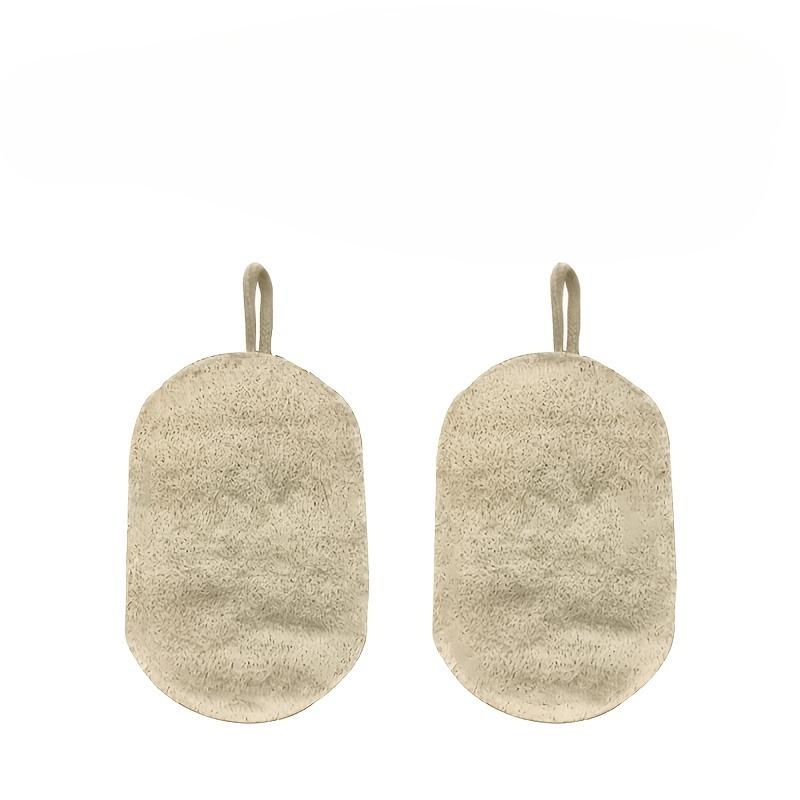 2Pcs Loofah with Lanyard, Reusable Cleaning Products, Dish Towel, Bathroom Brush, Stove Cleaning Cloth.