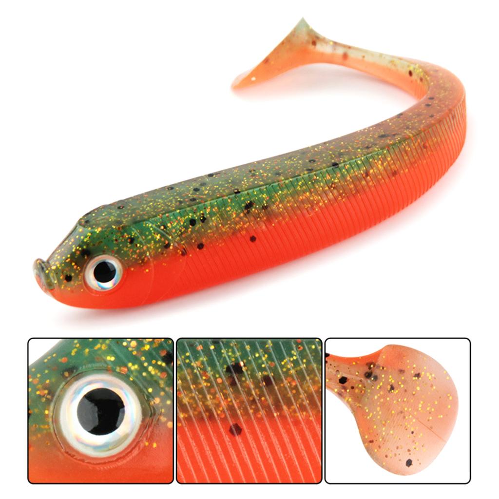 8Pcs Soft Fishing Lures 7.5cm 2.5g Artificial Baits Paddle Tail Swimbaits Fishing Lure for Bass Trout T Tail Baits