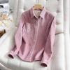 Shirt for Women    Oversize Cotton Loose Blouse Casual Long Sleeve Pullover Soft Loose Shirt Top