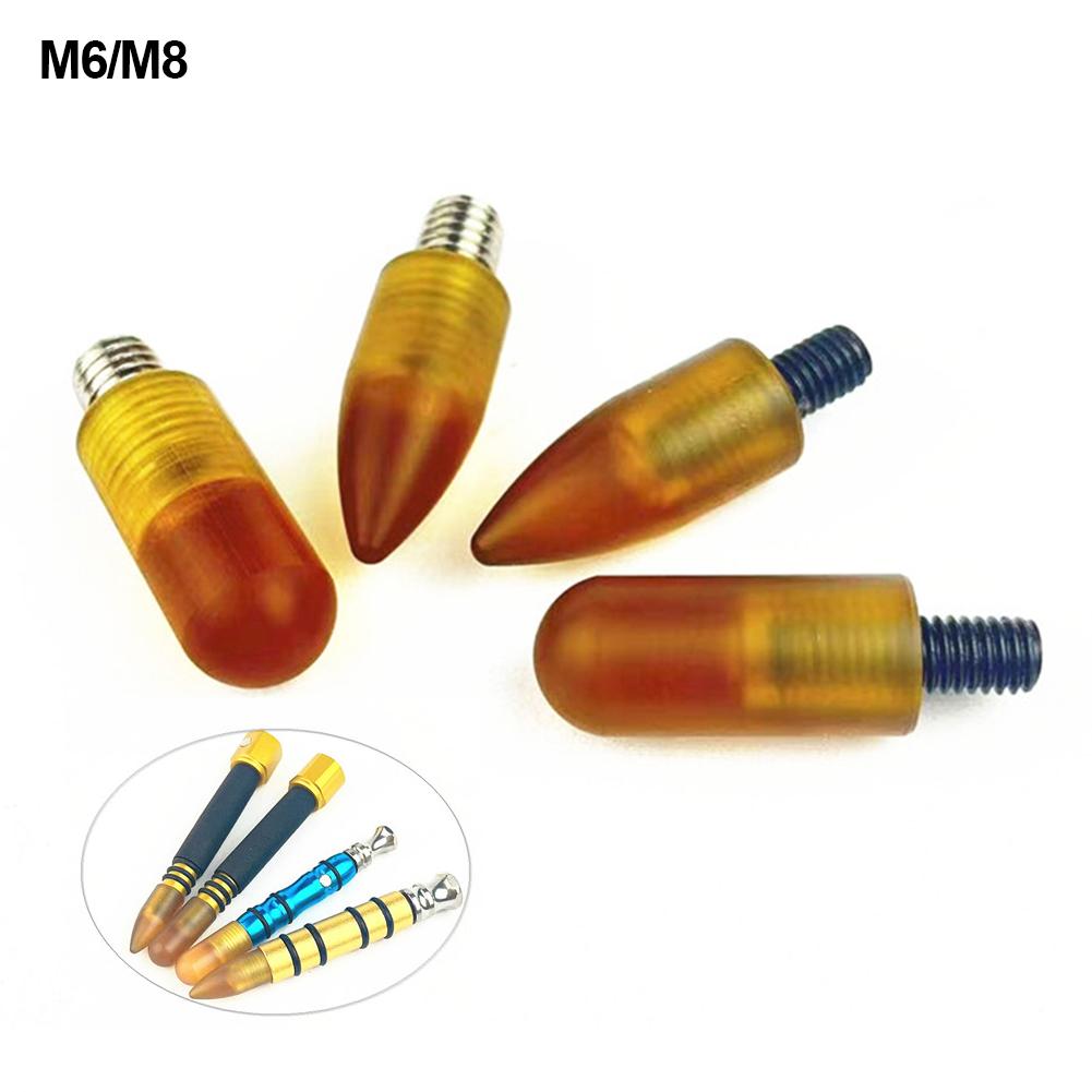 2Pcs Car Dent Removal Tools M6/M8 Thread Repair Hook Repair Rod Tips Accessories Slide Bar Replacement Head Dent Repair Kit