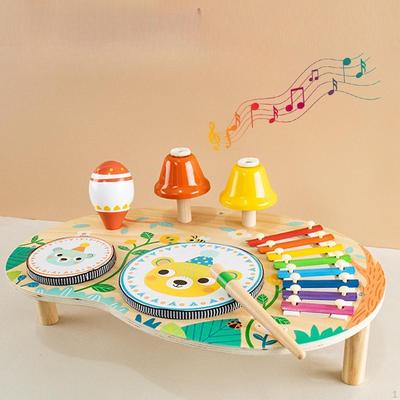 Wooden Musical Instruments,Kids Drum Set,Educational Toy,Wooden Toy, Educational Toys for