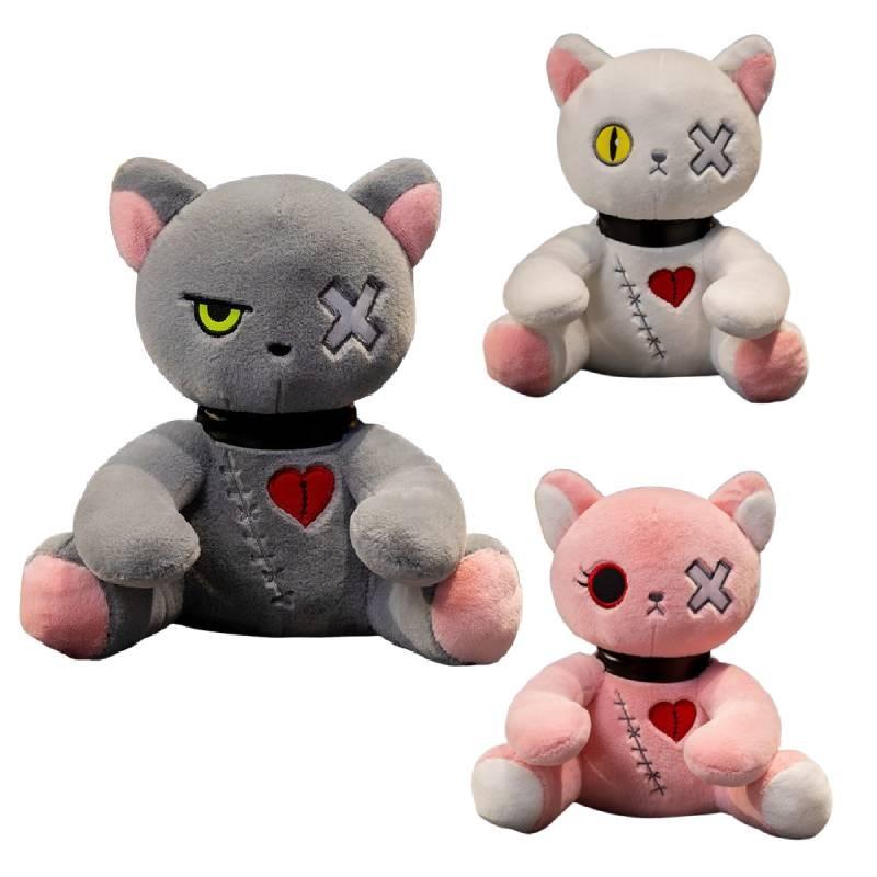 Cat Dark Series Plush Toy Cartoon Stuffed Doll Room Sofa Decoration Gift Kids