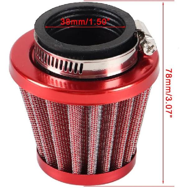 38Mm Air Filter For Apollo SSR Moped ATV Go Kart Scooter Pit Dirt Bike For VM22 PZ22 PZ26 PZ27 PD18J NC50 Carburetor 50Cc 70Cc 80Cc 90Cc 110Cc 125Cc
