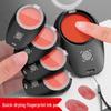 Large Red Quick-Drying Ink Pad Box for Fingerprinting and Office Use