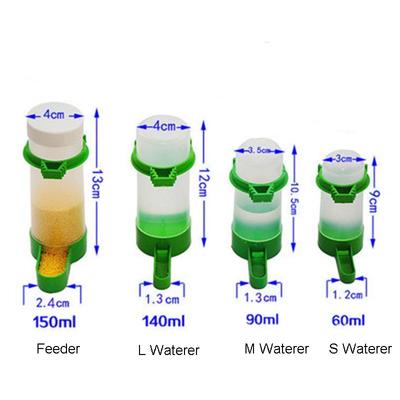 Bird Feeder Food Water,Feeding Automatic Drinker Parrot Pet Dispenser-Cage.