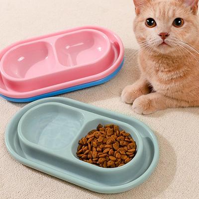 Comedero Doble para Mascotas Plástico Anti Hormigas Comedero de Agua y Comida para Perros Gatos Cachorros Dispensador Automático de Comida para Perros Karate para Hormigas