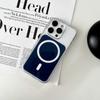 Fashion Clear Magnetic Phone Case For 17 16 15 14 13 Pro/Pro Max Compatible with  MagSafe Charging HD Transparent Cover