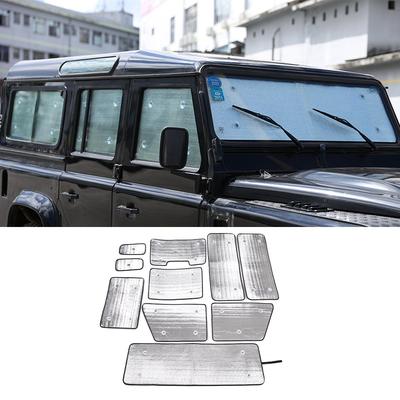 Para Land Rover Defender 110 130 2004-2024 Cubierta de Parabrisas Delantero de Coche Parasol Protector Solar para Ventana Completa Accesorios de Coche