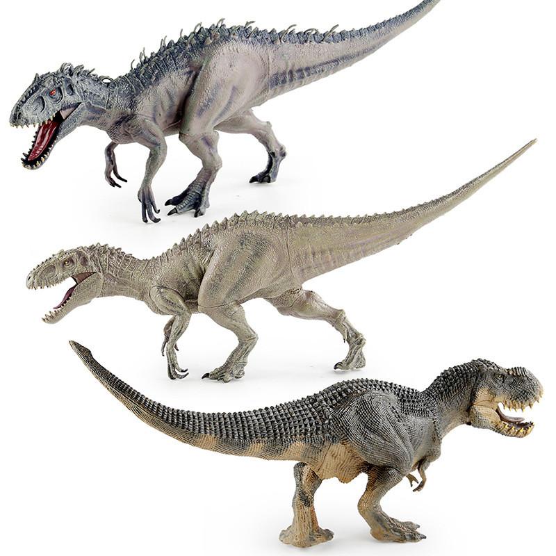 Realistische PVC Jurassic Dinosaurier Modellkollektion mit T-Rex und Carnotaurus Spielzeug