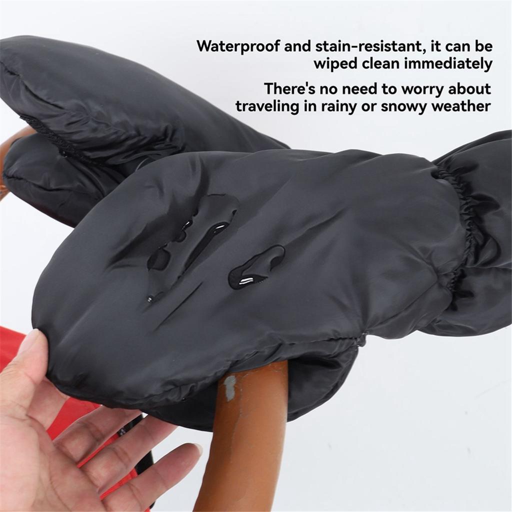 2025+ Baby Carriage Pushchair Warm Hand Cover Wind Waterproof Cart Muff Glove for Baby Strollers, Carts and Bicycle