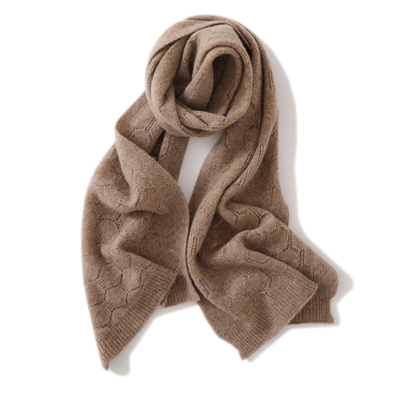 Winter Women Scarf Warm Shawls and Wraps Lady Solid Female Hijab Wool Pashmina Foulard Knit Scarves