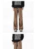 Men's Retro Wide-Leg Cargo Pants - Trendy, Loose, Straight-Leg Design for Spring/Autumn 2025