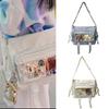 Japanese Shoulder Bag Nylon Book Bag Transparent Itabag Women Handbags JK Bag