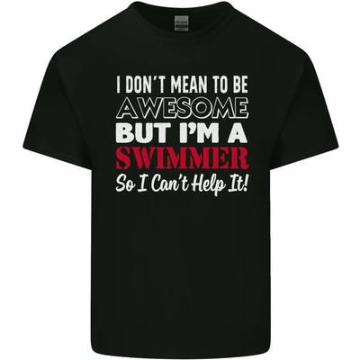I Dont Mean Im a Swimmer Swimming Kids T-Shirt Childrens