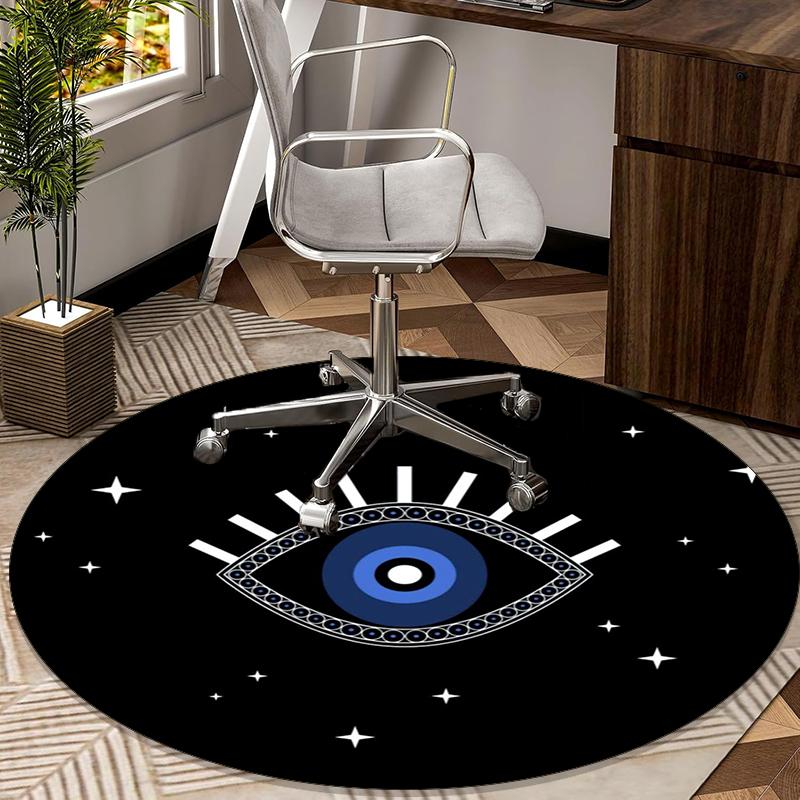 

Ethereal Eye Emblem round carpet Chair cushion Round Entryway Rug, Soft Round Rugs for Living Room, Bedroom, Circle Carpet decor gifts Diameter 60cm