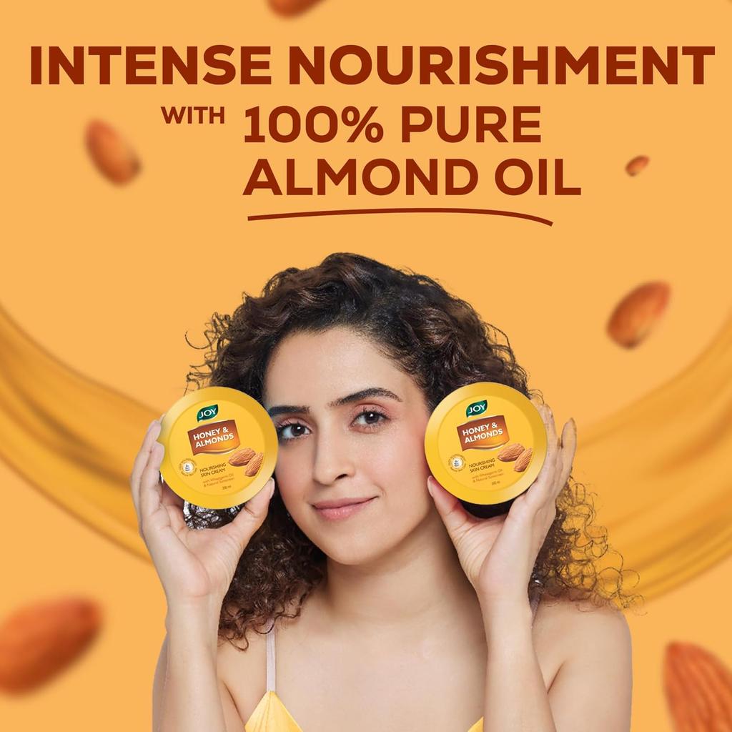 Joy Honey & Almonds Deep Nourishing Moisturizer 500ml Pack Of 1 For Face Hands Body Smooth Glowing Skin