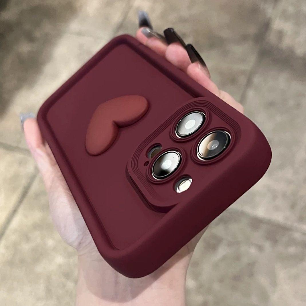 

Moto G34 5G G04 G22 4G 3D Love Heart силиконовый чехол для Motorola Moto G53 E13 G20 G10 G30 G14 G24 Power Lens Protective Matte Cover Moto G24 4G&Silicone Case