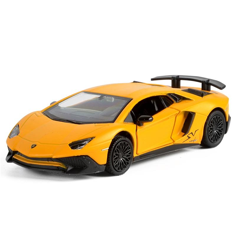 

5-дюймовая металлическая модель автомобиля, литая под давлением и игрушечная машинка Lamborghini Aventador LP750-4 SV Coupe RMZ city 1:36 моделей из сплава, подарки для детей