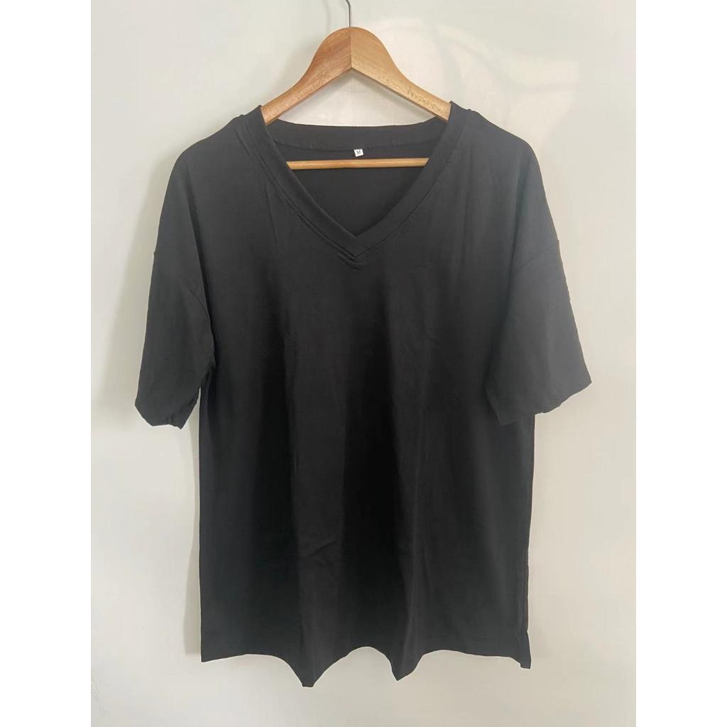 T-Shirt im Vintage-Urlaubsstil, lässiges Urlaubs-T-Shirt mit V-Ausschnitt und kurzen Ärmeln, großes Kurzarm-T-Shirt für Damen