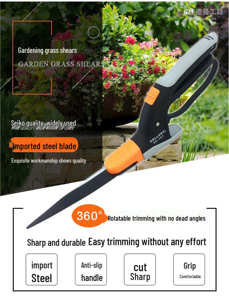 Imported Garden and Bonsai Pruning Scissors for Lawn and Floral Care