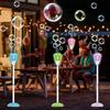 Automatische Außen-Blasmaschine Lampe Form Wiederaufladbar Elektrisch Blasenbläser Spielzeug für Camping Party Hochzeit mit 50ml Lösung