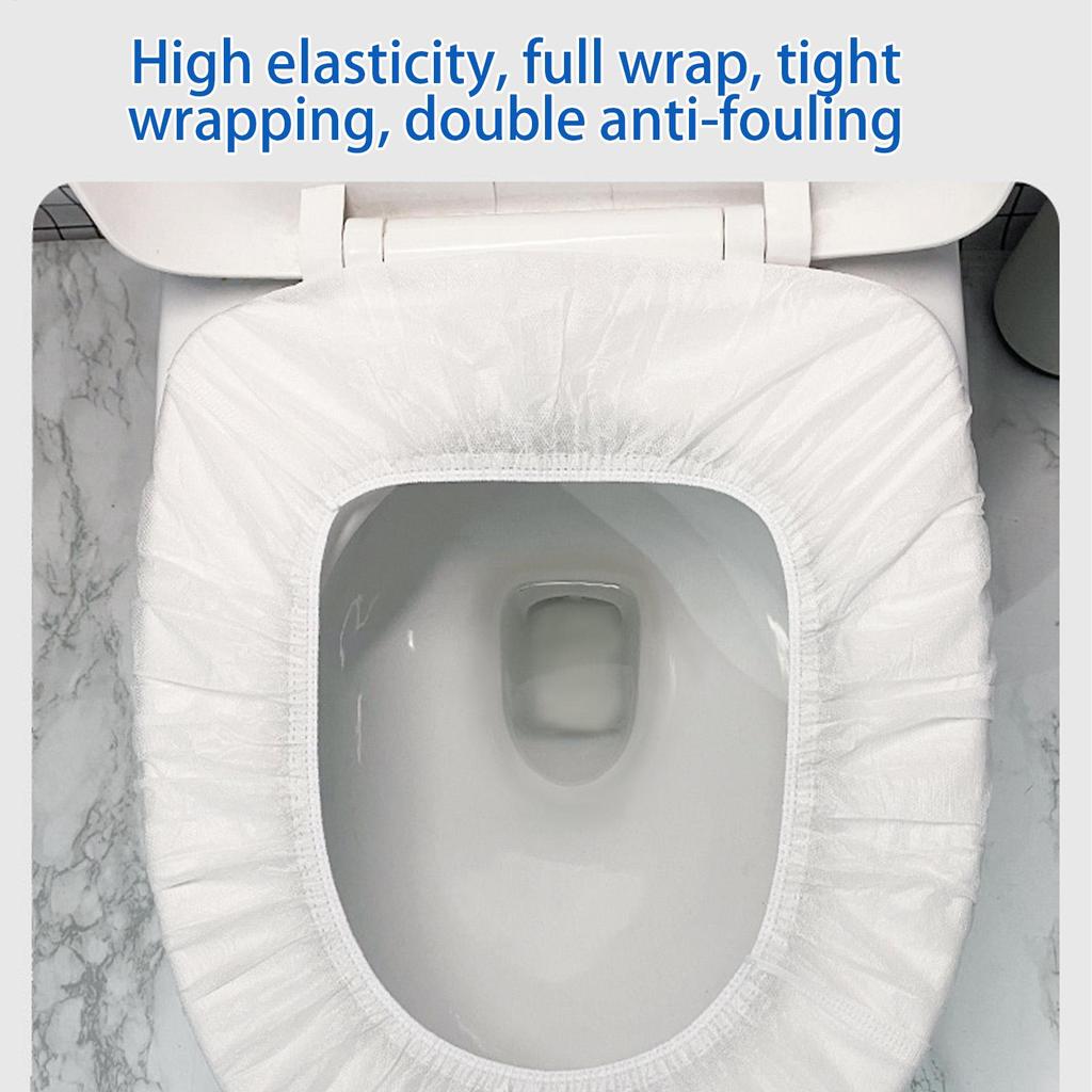 Travel Toilet Seat Covers Waterproof Portable Potty Protector Thickened 10X Extra Large Toilet Seat Cushion Individually Wrapped