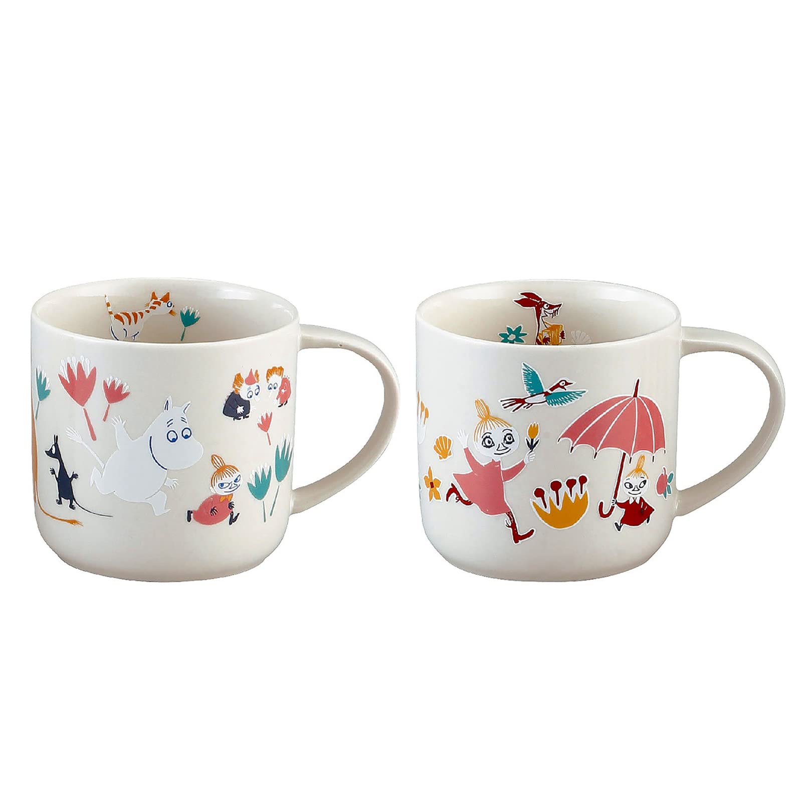 

Кружки из переработанной керамики Yamaka Shoten MOOMIN, пара 350 мл, можно использовать в микроволновой печи, Зонтик Муми-тролля, Товары Муми-тролля, Скандинавский подарок на день, Подарок, Свадебный подарок, Сделано в белый