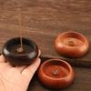 Wooden Bowl Type Mini Incense Holder Rosewood Incense Burner Stick Holder Bowl Shape Censer Home Decoration Smell Aromatic