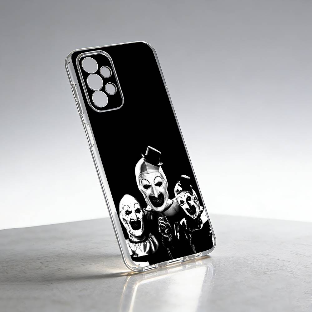 Art the Clown horror T-Terrifier Phone Case Transparent Silicone Soft For Samsung S25,S24,S21,S22,S23,S30,Ultra,S20,Plus,Fe