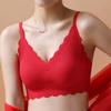 New Latex Underwear One Piece Seamless Bra for Women Without Steel Ring Gathering Comfortable Bra