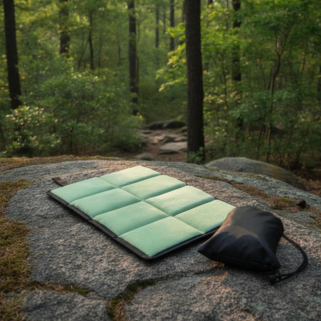 Portable Folding Seat Cushion Foldable Reflective Pad Padded for Outdoor, Sports