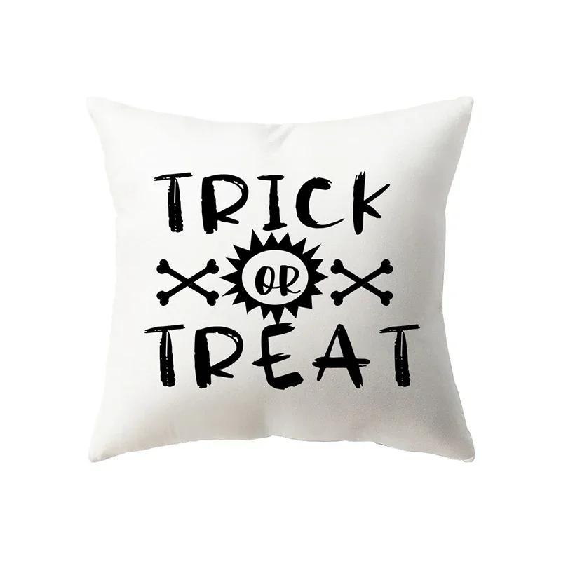 

Ужас Хэллоуин Тыква Мрачный Жнец Принт Узор Наволочка Дом Гостиная Диван Декорация Полиэстер Подушка 66x66cm