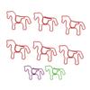 100PCS Horse Shaped Paper Clips Cute and Interesting Bookmark Clips for Office Documents Craft Makin