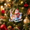 2D Flat Christmas Tree Ornaments Acrylic Christmas Decor Xmas Hanging Holiday Home Decorations
