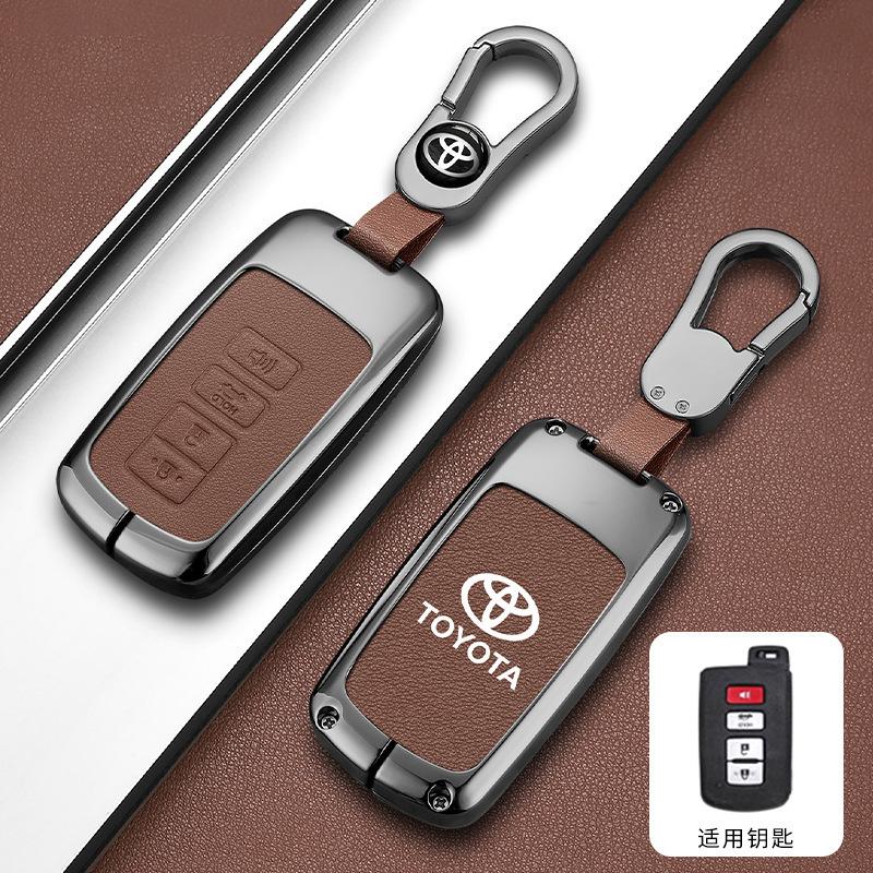 DOUIPE1 Car Smart Remote Key Case Cover Bag For Toyota Corolla Camry RAV4 Highlander Auris CHR Avalon Land Cruiser Keychain Accessories