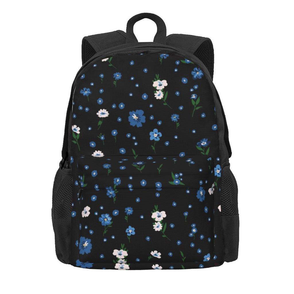 White Daisies Backpack Cute Flowers Print College Backpacks Girl Custom Breathable School Bags Leisure Rucksack