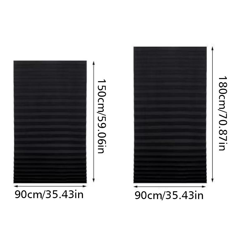 1PC Semi-Transparent Bedroom With Green Ribbons Removable Light Filtering Window Coverings Multiple Sizes