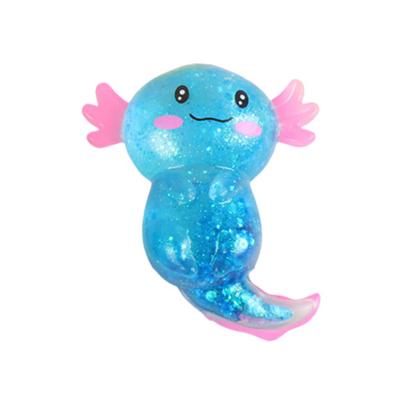 Třpytivý Salamandr Mačkací Hračka Úleva od Stresu Kreslený Salamandr Cukrová Kulička Senzorická Hračka Dekompresní Průhledné Zvířátko Fidget Hračka