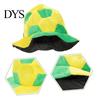 Soft Plush Sports Hat Adults Comfortable Universal Fit Football Cap Yellow Green Shape Party Carnival Cheering Tool Fan Accessory