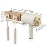 Holder, NoDrill, Wooden Bathroom Organizer Beech 2Cup R Dryer