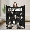 3D Flannel Blanket S-Sopranos Fluffy and Warm Throw Blanket Sofa Cover Bed Sheet Teen Boys Girls Home Decor Nap Gift
